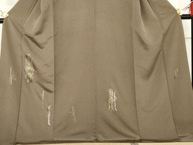 平和屋着物●伝統工芸士 山本富男 訪問着 竹屋町刺繍 天目ぼかし 南天に鳥 金銀糸 金銀彩 ロング丈 正絹 逸品 AABL4132cs