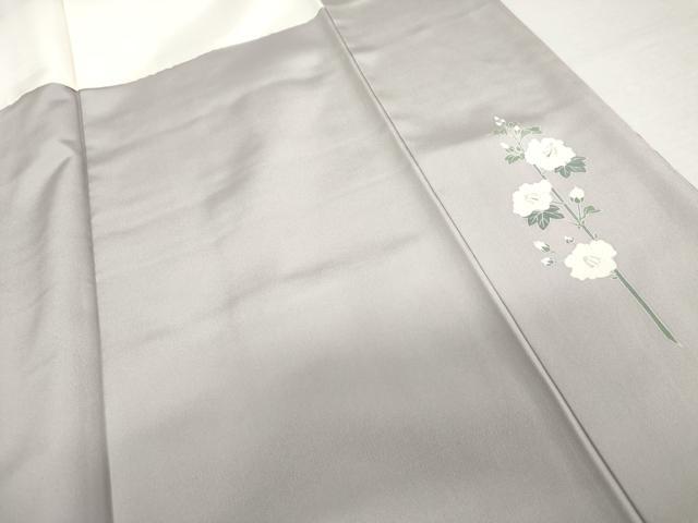 平和屋着物●熊野桂堂 友禅 蝋纈染 訪問着 流水枝花文 暈し染め 正絹 逸品 AABL4138cs