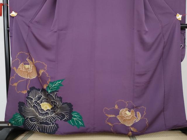 平和屋着物●豪華振袖 草花文 金彩 やまと誂製 正絹 逸品 AABL4149cs