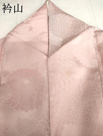 平和屋着物▼上質な小紋 地紋起こし 菊 暈し染め 正絹 逸品 AABL4160cs