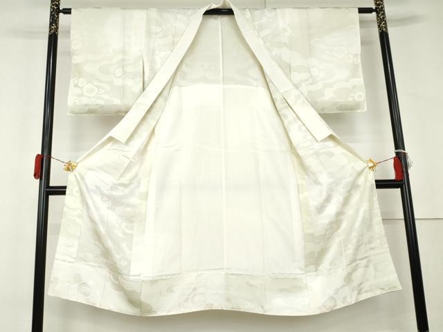 平和屋着物●長襦袢 無双仕立て 作家物 雲重ね椿地紋 暈し染め 正絹 逸品 未使用 AABL4176cs