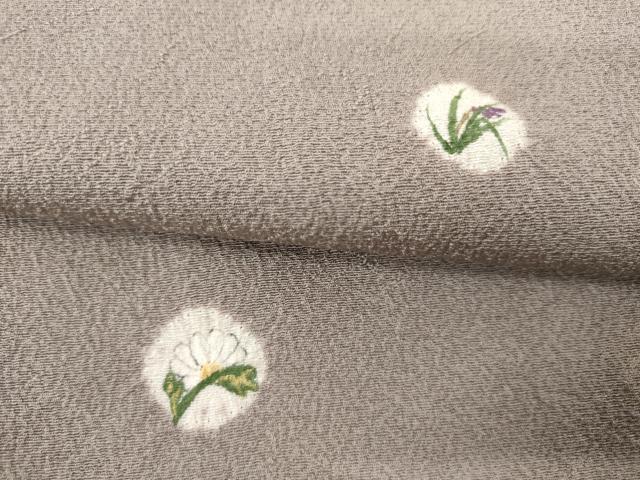 平和屋着物●訪問着 絞り 花丸文 正絹 逸品 未使用 AABL4216cs