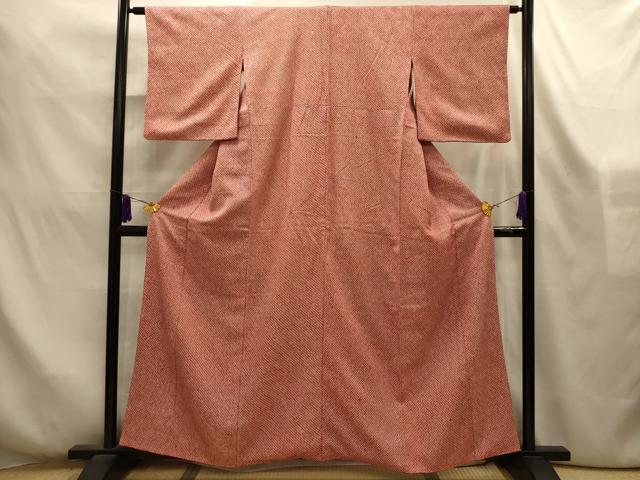 平和屋着物■大変加工の良い総絞り小紋 正絹 逸品 AABL4243sx