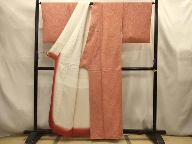 平和屋着物■大変加工の良い総絞り小紋 正絹 逸品 AABL4245sx