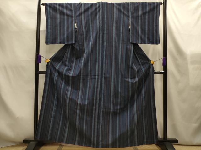 平和屋着物■上質な紬 間道 正絹 逸品 AABL4259sx