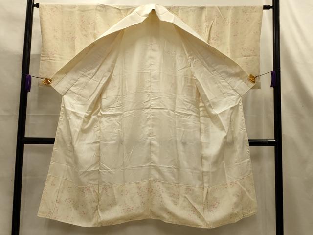 平和屋着物■長襦袢 無双仕立て 草花文 正絹 逸品 AABL4268sx