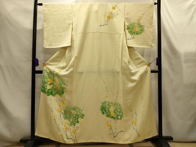 平和屋着物■訪問着 枝花文 金銀彩 正絹 逸品 AABL4276sx