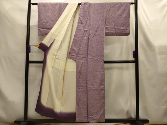 平和屋着物■大変加工の良い総絞り小紋 正絹 逸品 AABL4279sx
