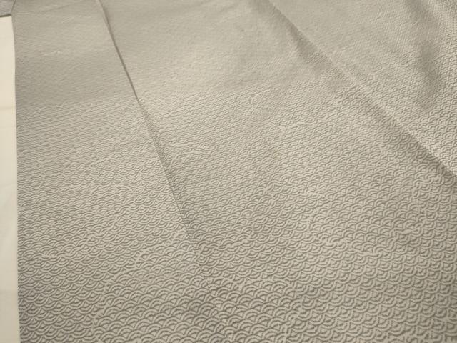 平和屋着物■上質な小紋 雲取り青海波 暈し染め 正絹 逸品 AABL4297sx