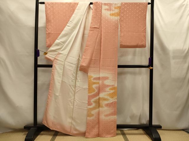 平和屋着物■訪問着 霞青海波 暈し染め 正絹 逸品 AABL4332sx