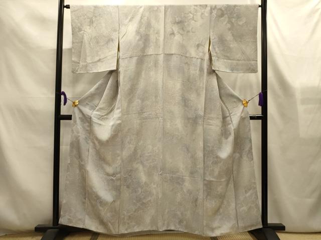 平和屋着物■上質な小紋 霞文 暈し染め 正絹 逸品 AABL4335sx