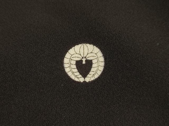平和屋着物■黒留袖 松竹梅立波扇面花文 金銀彩 洗える着物 AABL4339sx