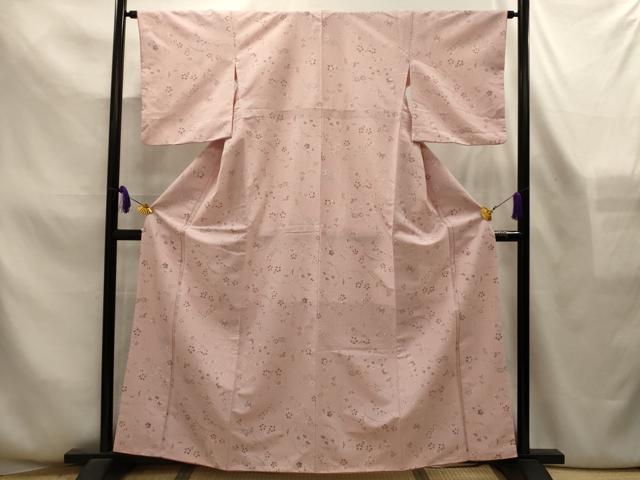 平和屋着物■小紋 草花文 洗える着物 AABL4342sx
