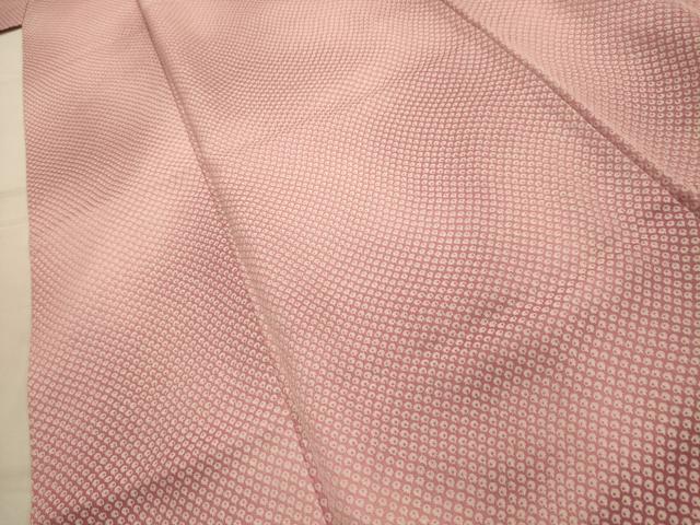 平和屋着物■お召 鹿の子文様 暈し染め 正絹 逸品 AABL4368sx