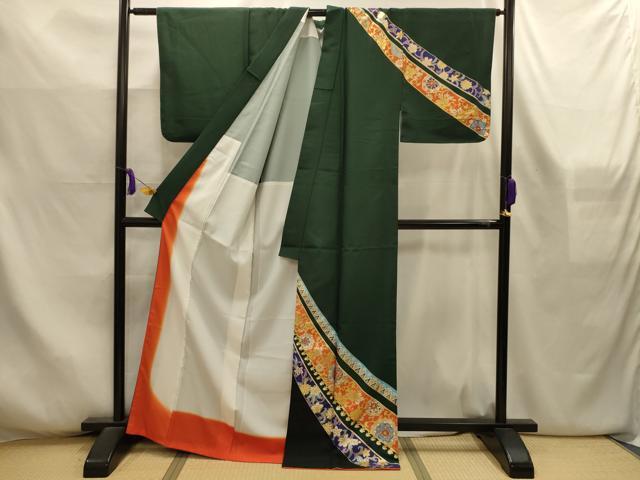 平和屋着物■訪問着 正倉院花文 金彩 洗える着物 AABL4370sx