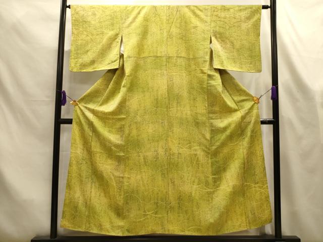 平和屋着物■上質な小紋 地紋起こし 芝文 正絹 逸品 AABL4375sx