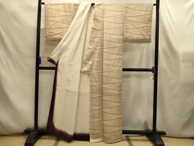 平和屋着物■上質な小紋 幾何学文様 正絹 逸品 AABL4381sx