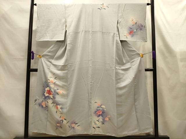 平和屋着物■訪問着 友禅 草花文 暈し染め 正絹 逸品 AABL4386sx