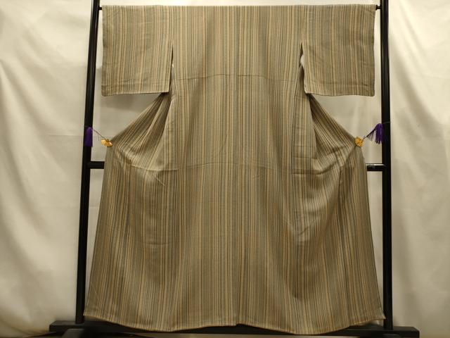 平和屋着物■上質な小紋 間道 正絹 逸品 AABL4395sx