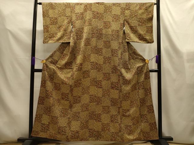 平和屋着物■上質な小紋 草花尽くし 正絹 逸品 AABL4400sx
