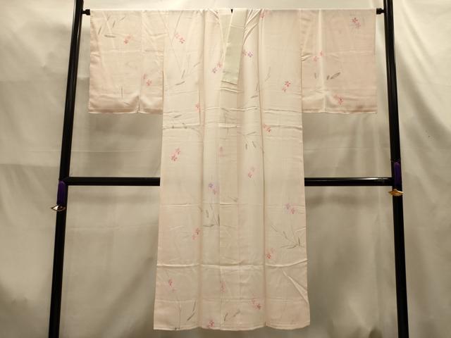 平和屋着物■長襦袢 無双仕立て 作家物 草花文 花の夢 暈し染め 正絹 逸品 AABL4406sx