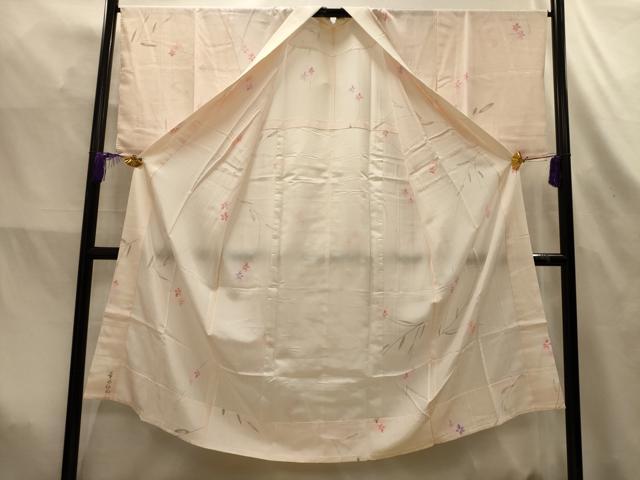 平和屋着物■長襦袢 無双仕立て 作家物 草花文 花の夢 暈し染め 正絹 逸品 AABL4406sx
