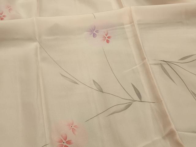 平和屋着物■長襦袢 無双仕立て 作家物 草花文 花の夢 暈し染め 正絹 逸品 AABL4406sx