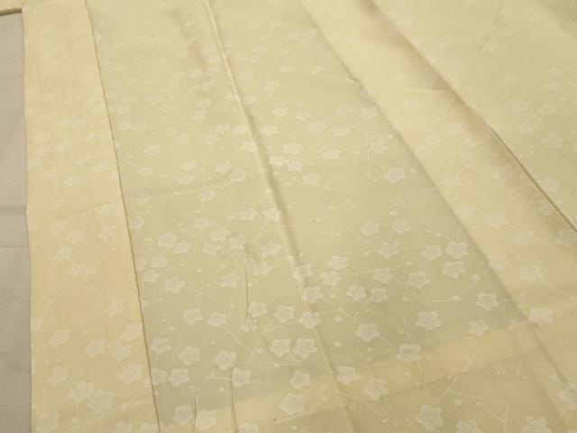 平和屋着物■長襦袢 無双仕立て 枝梅文 正絹 逸品 AABL4407sx