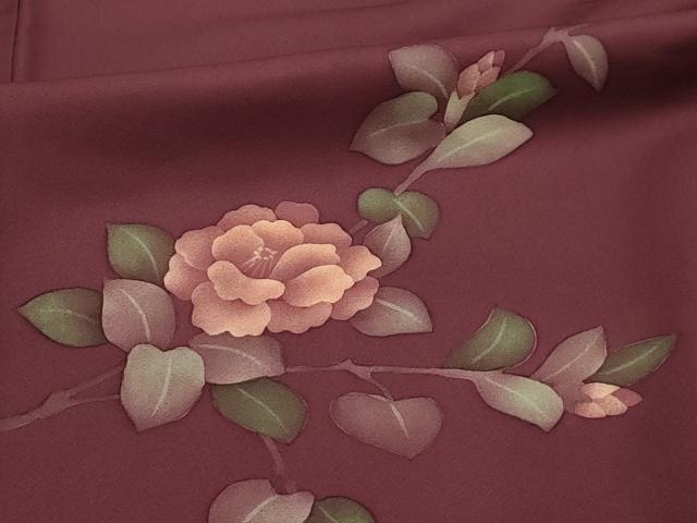 平和屋着物■訪問着 手描き 枝花文 正絹 逸品 AABL4415sx