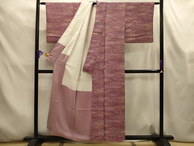 平和屋着物■上質な小紋 流水文 正絹 逸品 AABL4418sx