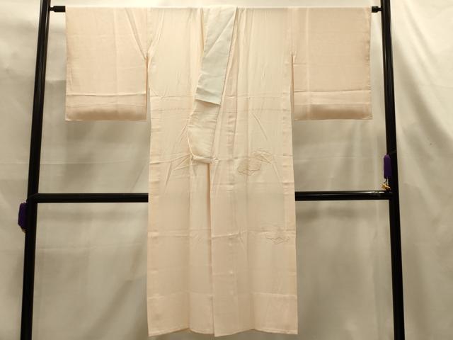 平和屋着物■中国三大刺繍 汕頭刺繍 スワトウ刺繍 長襦袢 無双仕立て 地紙花文 正絹 逸品 AABL4420sx