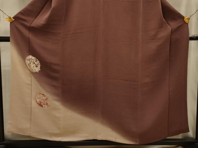 平和屋着物■豪華色留袖 作家物 花丸文 暈し染め 金糸 鬼しぼ縮緬 正絹 逸品 AABL4429sx