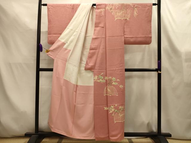 平和屋着物■訪問着 作家物 鳥かご 松坂屋扱い 正絹 逸品 AABL4466sx
