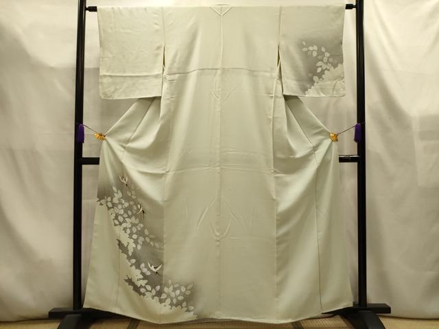 平和屋着物■訪問着 花鳥文 暈し染め 三越扱い 正絹 逸品 AABL4467sx