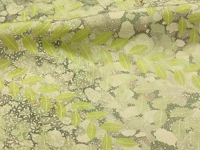 平和屋着物■上質な小紋 草花文 正絹 逸品 AABL4479sx