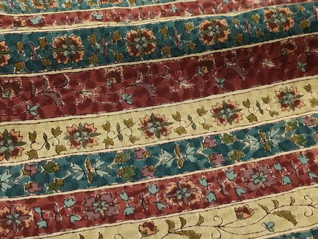 平和屋着物■上質な小紋 横段花文 正絹 逸品 AABL4495sx