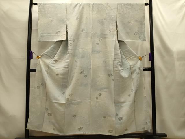 平和屋着物■上質な小紋 雲取り風景文 暈し染め 正絹 逸品 AABL4498sx