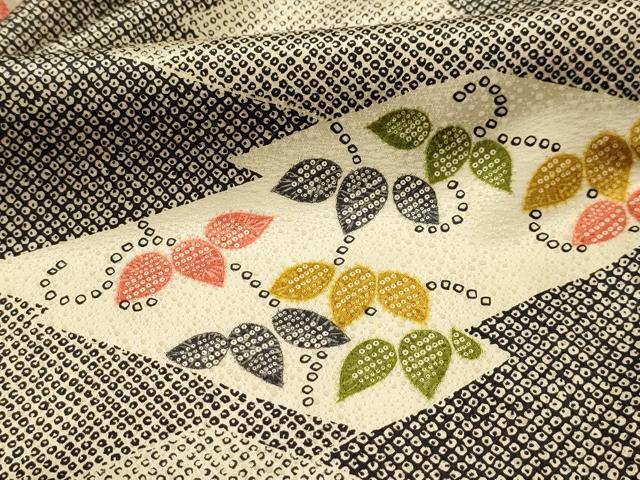 平和屋着物■上質な小紋 松皮菱花文 正絹 逸品 AABL4502sx