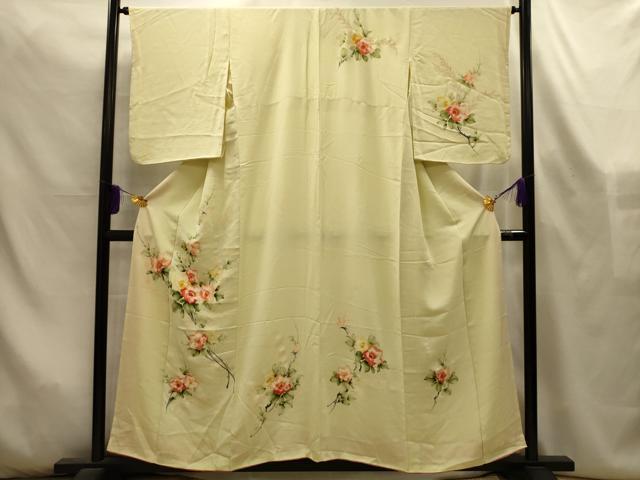 平和屋着物■訪問着 手描き 枝花文 正絹 逸品 AABL4506sx