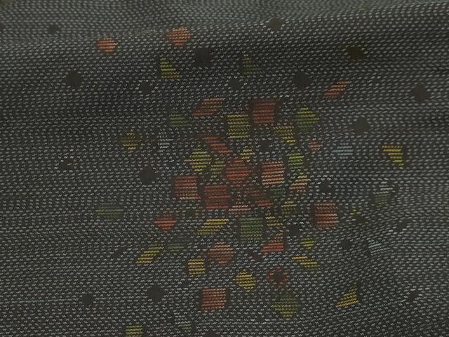 平和屋着物■本場大島紬 箔散らし文様 正絹 逸品 AABL4513sx