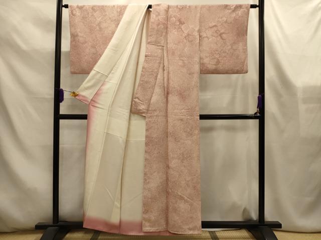 平和屋着物■上質な小紋 霞文 暈し染め 正絹 逸品 AABL4524sx