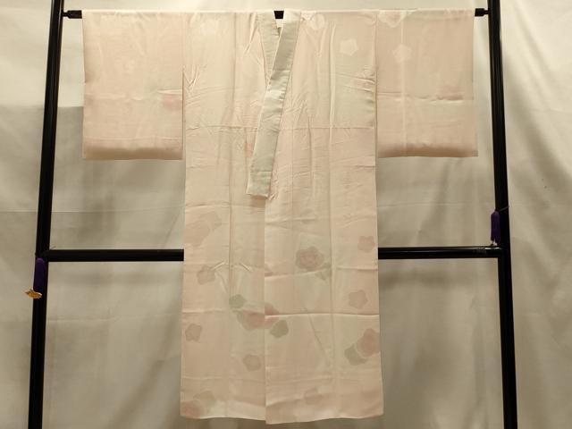 平和屋着物■長襦袢 袷 舞梅文 暈し染め 正絹 逸品 AABL4531sx