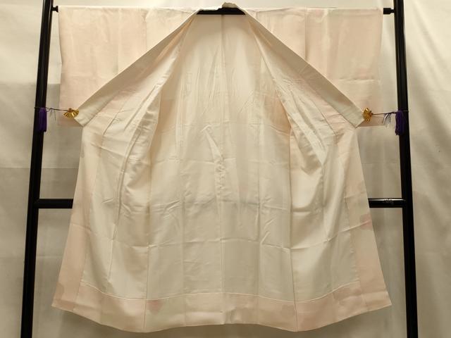 平和屋着物■長襦袢 袷 舞梅文 暈し染め 正絹 逸品 AABL4531sx