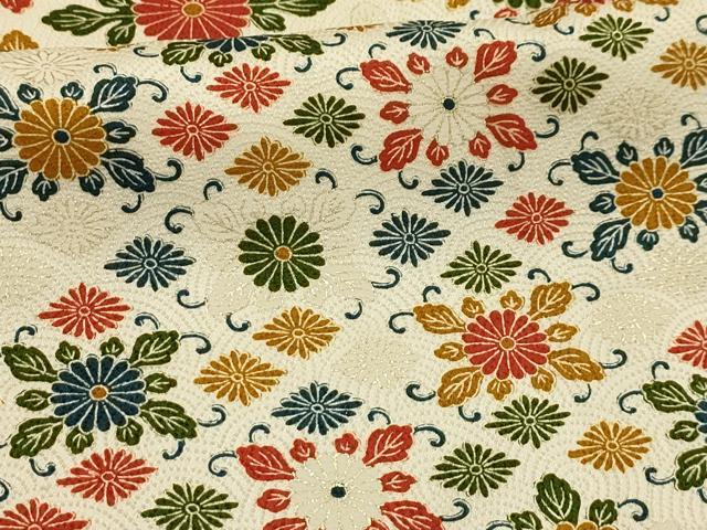 平和屋着物■上質な小紋 花菱文 金彩 正絹 逸品 AABL4533sx