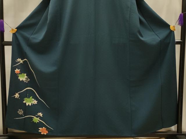 平和屋着物■豪華色留袖 舞葉文 金彩 正絹 逸品 AABL4540sx