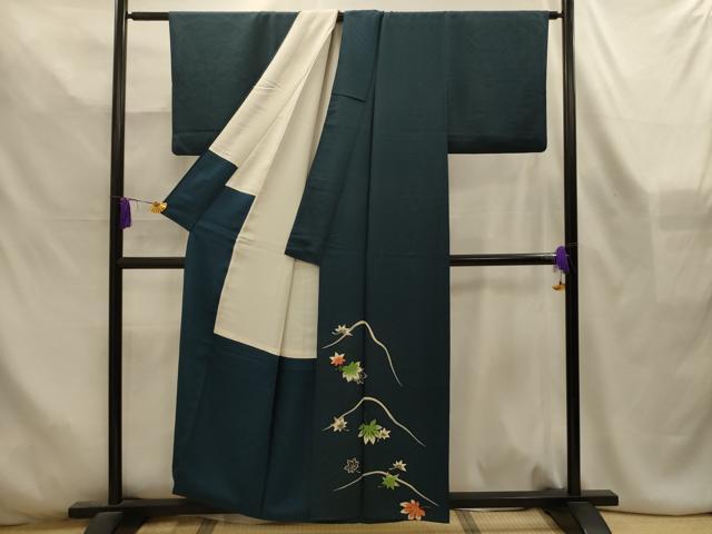 平和屋着物■豪華色留袖 舞葉文 金彩 正絹 逸品 AABL4540sx