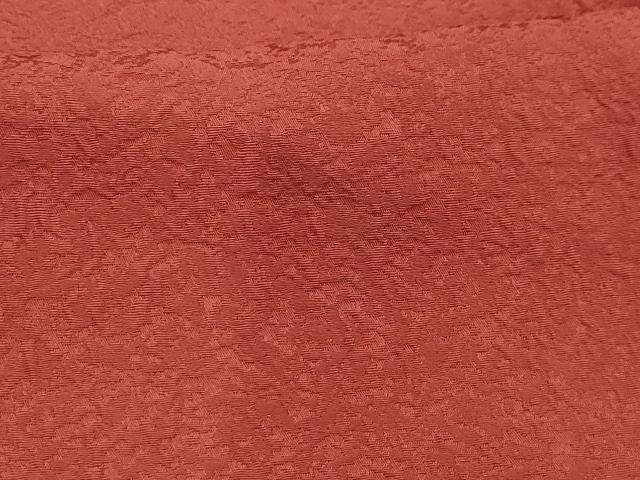 平和屋着物■上質な色無地 紋意匠 紅樺色 正絹 逸品 AABL4575sx