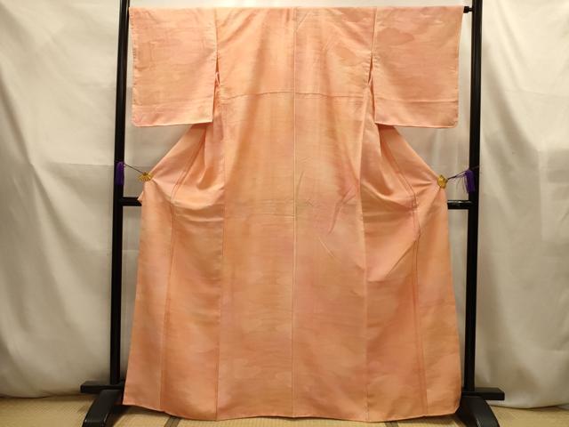 平和屋着物■上質な小紋 流水雲霞地紋 暈し染め 正絹 逸品 AABL4596sx