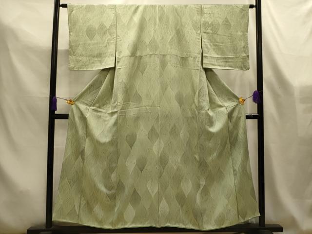 平和屋着物■上質な小紋 幾何学文様 暈し染め 正絹 逸品 AABL4610sx