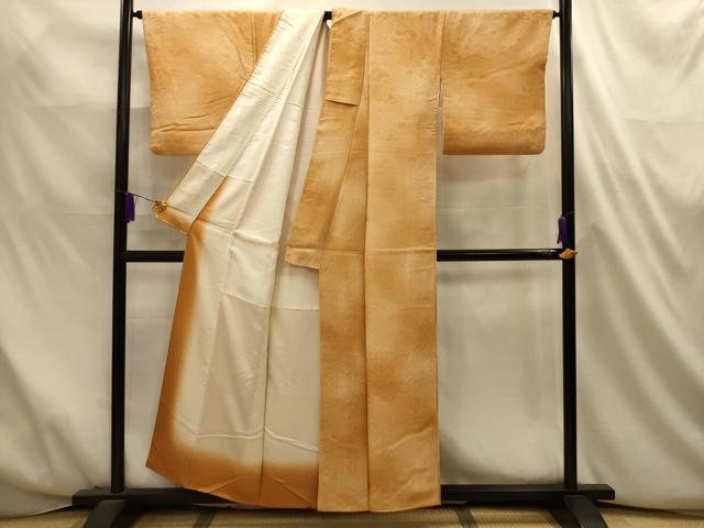 平和屋着物■上質な小紋 風景地紋 暈し染め 正絹 逸品 AABL4713sx